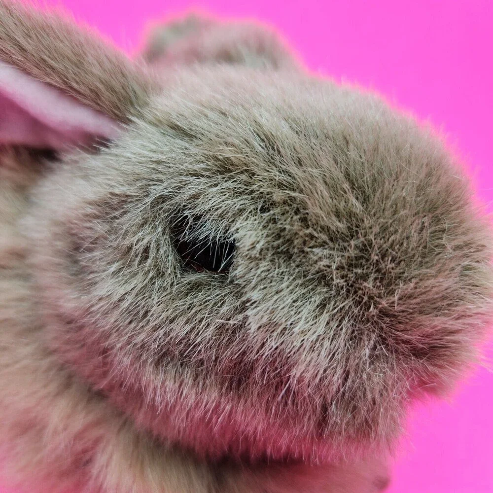 Vintage TY Bunny Rabbit Plush Easter Toy Nibbles Brown Gift 1993 Realistic